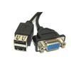 New for Poweredge 1855 1955 KVM/USB Dongle Front USB/Video Cable Wire JJ556 0JJ556 Laptop view 3