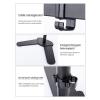 GenSDH Monitor Arm Gas Quad Four Monitor Mount Stand, Height Adjustable Free Standing 4 Screen Mount, Steel Monitor Desk Mount Bracket Fits Monitors Up to 32 Inches Monitor Desk view 3