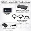 40B00135US Lenovo Thinkpad Docking Station USB C - 1 Year Warranty, Supports 4K Display, Thunderbolt 4 Dock with 135W Adapter, HDMI, DisplayPort, Thunderbolt Cables & Cloth - Lenovo Docking Station view 2