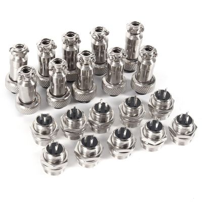 10 Set GX12 3Pin Aviation Plug Male Female Metal Socket Connector, New and, 12mm