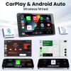 [4 Core + 32G] for Toyota RAV4 Radio 2007-2012: 9" 1280 * 800 HD Touch Screen Stereo with Wireless CarPlay Android Auto 5G WiFi GPS Bluetooth 5.0 FM RDS SWC Backup Camera view 3