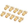 10 Brass SMA Female Base Socket Jack PCB Mount 50 Ohm RF Connectors, Gold Plated, Equipments,for Ground Transmission System view 4