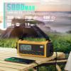 AUTO NOAA Weather Radio, Battery Operated Hand Crank Radio, Solar Portable AM/FM/SW Weather Alert Radio with Flashlight, Phone Charger, Headphone Jack,SOS Alarm for Survival view 4