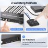 4K@60Hz HDMI KVM Switch 1 Monitors 4 Computers, USB 3.0 4 Port HDMI KVM Switch for 4 Computers Share 1 Set of Keyboard, Mouse, Monitor and 4 USB 3.0 Ports view 3