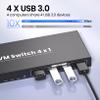 4K@60Hz HDMI KVM Switch 1 Monitors 4 Computers, USB 3.0 4 Port HDMI KVM Switch for 4 Computers Share 1 Set of Keyboard, Mouse, Monitor and 4 USB 3.0 Ports view 4