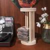 FFYWSBWD Wood Vinyl Record Storage Holder Stretchable - Vinyl IP Records Stand - Album Storage Organizer Display Stand Rack Holds Up to 35 Albums | DVDs | CDs view 2