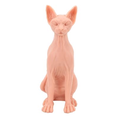Silicone Hairless Cat Model Soft Odourless Photo Props Decoration Sphynx Cat Model