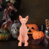 Silicone Hairless Cat Model Soft Odourless Photo Props Decoration Sphynx Cat Model view 4