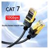 ACGTUY CAT7 Ethernet Cable 10Gb RJ45 LAN Network Cable Networking Ethernet Patch Cord CAT 7 Network Cable Compatible with The Computer Router(5M,Round Cable) view 2