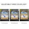 ADFLTFC Moving Sand Art Picture, 7" Moving Sand Art Liquid Motion with Light 3 Color Changing,3D Deep Sea Sandscape in Motion, Round Glass 3D Deep Sea Sand Art Sandscapes for Home Office Work(Brown) view 4