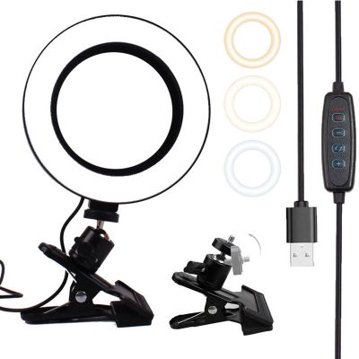 Clip Ring Light Desktop Laptop Fill Light Video Conference Live Light 16CM