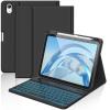 aMZCaSE for iPad A16 11th 10th Generation Case with Keyboard - 7 Colors Backlight Detachable Folio Keyboard Case for iPad (A16) 11th Gen 2025 & 10th Gen 10.9 inch 2022, Smart On/Off, Pen Holder, Black view 1