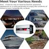 Inverterpower inverters6000W 8000W New Pure Sine Wave Inverter DC 12V/24V to AC 110V/220V 230V Converter High Efficiency Inverter with 2 AC outlets & LCD Display for RV,Truck,Boat,Camping,(24Vto220V view 2