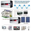 Inverterpower inverters6000W 8000W New Pure Sine Wave Inverter DC 12V/24V to AC 110V/220V 230V Converter High Efficiency Inverter with 2 AC outlets & LCD Display for RV,Truck,Boat,Camping,(24Vto220V view 3
