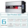 Inverterpower inverters6000W 8000W New Pure Sine Wave Inverter DC 12V/24V to AC 110V/220V 230V Converter High Efficiency Inverter with 2 AC outlets & LCD Display for RV,Truck,Boat,Camping,(24Vto220V view 4