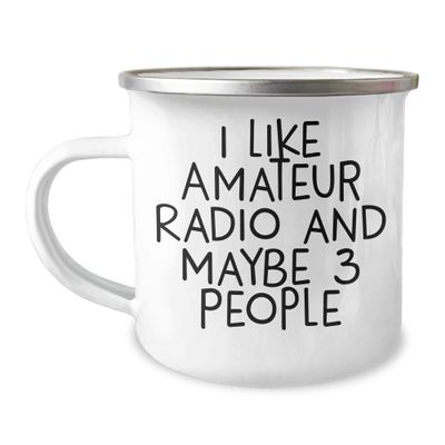 Amateur Radio Enthusiast Gifts for Him or Her, Funny Camping Mug for Christmas