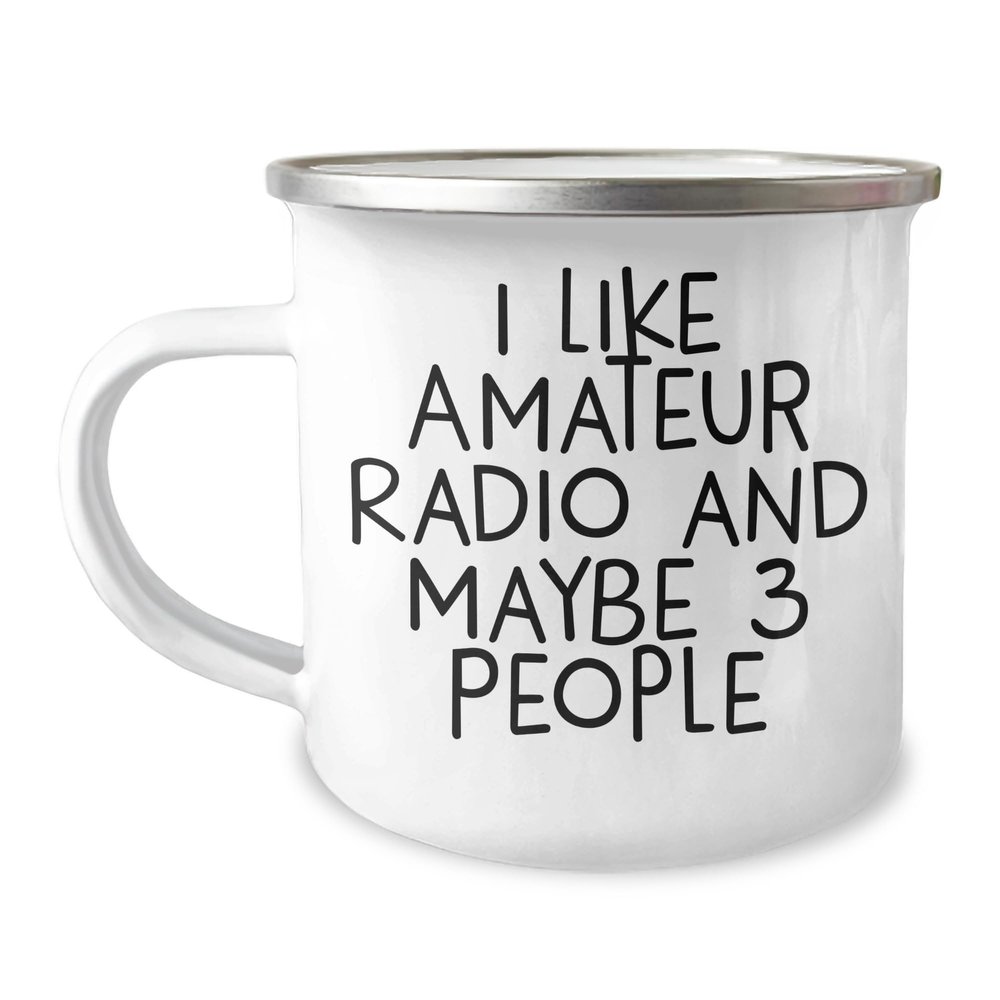 Amateur Radio Enthusiast Gifts for Him or Her, Funny Camping Mug for Christmas