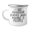 Amateur Radio Enthusiast Gifts for Him or Her, Funny Camping Mug for Christmas view 1