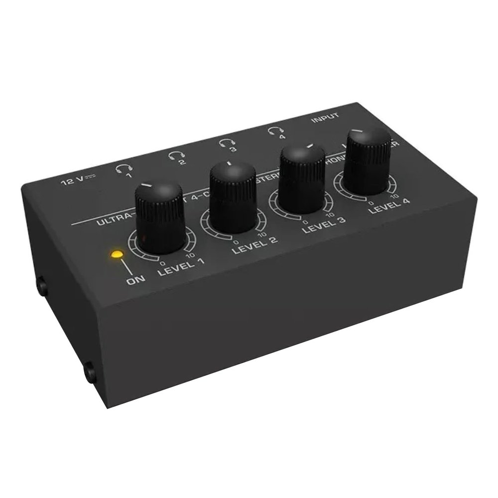 4 Channel Ultra-Compact Headphone Audio Amplifier, 6.35mm Jacks