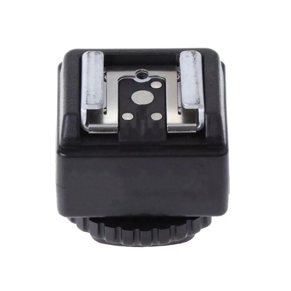 Black Hot Shoe Mount Adapter Camera Hot Shoe Mount Adapter Video Accessory Bracket for Canon Flash to Camera