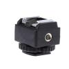 Black Hot Shoe Mount Adapter Camera Hot Shoe Mount Adapter Video Accessory Bracket for Canon Flash to Camera view 2