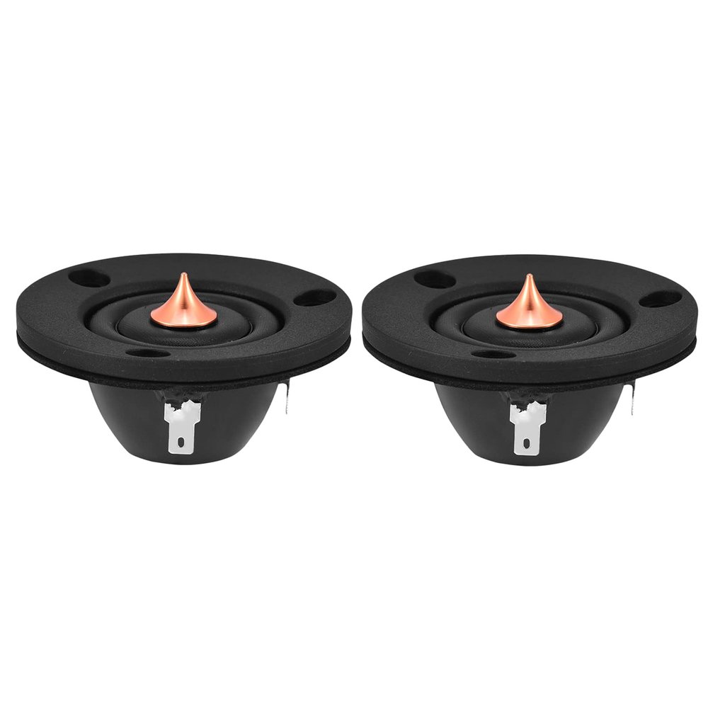 QANYEGN 2pcs Silk Film Dome Tweeter Treble Speaker, Stereo Silk Film Dome Tweeter, Treble Speaker for Car Loudspeakers