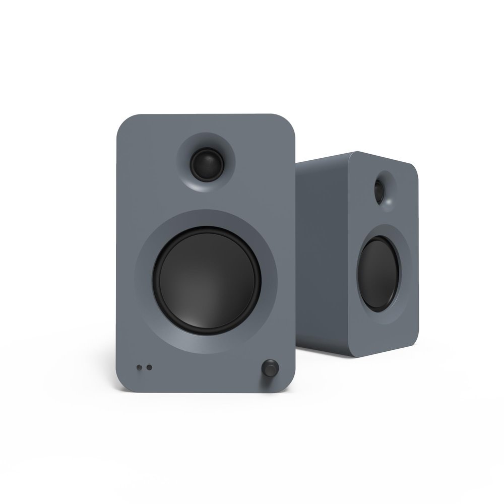 Kanto REN 200W Powered Speaker System with HDMI ARC Input for TV & Home Theater | USB-C and Bluetooth 5.3 | High/Low Pass Filter | Pair | Matte Grey