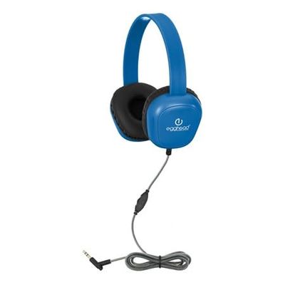 Egghead Premium Heavy-Duty Kids Headphone with Tri-Shield Chew-Resistant Cord, Adjustable Headband, Padded Ear Cushions, and Storage Bag, Pack of 10