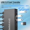 USB 3.0 Dual Monitor HDMI KVM Switch, 4K60Hz 4 Port HDMI KVM Switch for 4 Computers Share 1 Set of Keyboard, Mouse and 2 Monitors, 4 USB 3.0 Ports Integration view 3