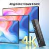 USB 3.0 Dual Monitor HDMI KVM Switch, 4K60Hz 4 Port HDMI KVM Switch for 4 Computers Share 1 Set of Keyboard, Mouse and 2 Monitors, 4 USB 3.0 Ports Integration view 4