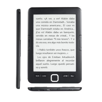 8G Ebook Reader, 6 inch EInk Screen Book Reader, Adjustable Brightness, Portable Electric Book Reader for Kids Adults