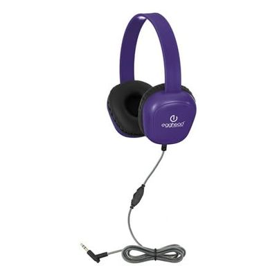 Egghead Premium Heavy-Duty Kids Headphone with Tri-Shield Chew-Resistant Cord, Adjustable Headband, Padded Ear Cushions, and Storage Bag, Pack of 12