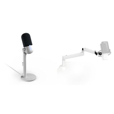 Elgato Online Meeting Kit  USB Microphone with Low-Profile Mic Arm, Tap-to-Mute, Cable Management, Ideal for Home Office, Meetings, and Workspaces, Teams, Zoom, Slack, Discord, Plug & Play for Mac/PC