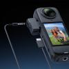 External Microphone Adapter, Mic Adapter for Insta360 X4 Camera, Type-C and 3.5mm Audio Ports view 4