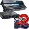 Hifonics Alpha A1500.1D 1500W Super D-Class Monoblock Car Amplifier with Hifonics EQ & Amp Kit, Bass Remote, and Installation Hardware view 1
