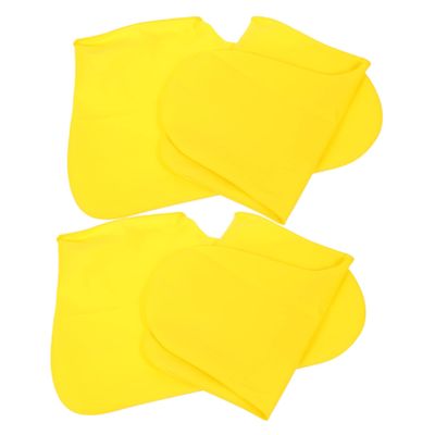 BELLIFFY 2pairs Non-slip Boot Covers Elastic Rain Shoe Protector for Outdoor Activities Fits Men and Women Yellow Keep Shoes Clean and Dry