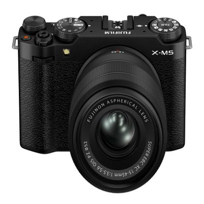 Fujifilm X-M5 Mirrorless Digital Camera XC15-45mmF3.5-5.6 OIS PZ Lens Kit - Black