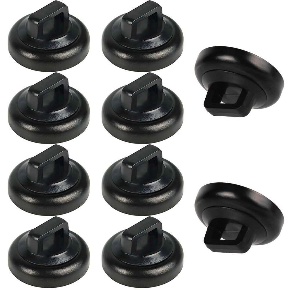 CNHABAGU Magnet Zip Tie Mount Clips Magnetic Zip Ties Mount Base Holder Multipurpose Wire Cable Holder Mount Wire Clips Management for Home Office Marine Electrical Wiring (Black, 10 Piece)