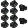 CNHABAGU Magnet Zip Tie Mount Clips Magnetic Zip Ties Mount Base Holder Multipurpose Wire Cable Holder Mount Wire Clips Management for Home Office Marine Electrical Wiring (Black, 10 Piece) view 1