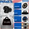 CNHABAGU Magnet Zip Tie Mount Clips Magnetic Zip Ties Mount Base Holder Multipurpose Wire Cable Holder Mount Wire Clips Management for Home Office Marine Electrical Wiring (Black, 10 Piece) view 3