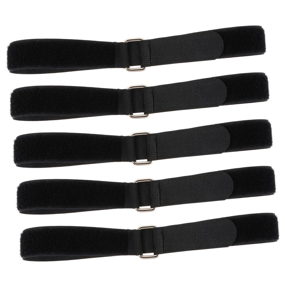 ARTIBETTER 5pcs Nylon Webbing Straps Buckles Ratcheting Straps for Cord Management Garage Storage Ties
