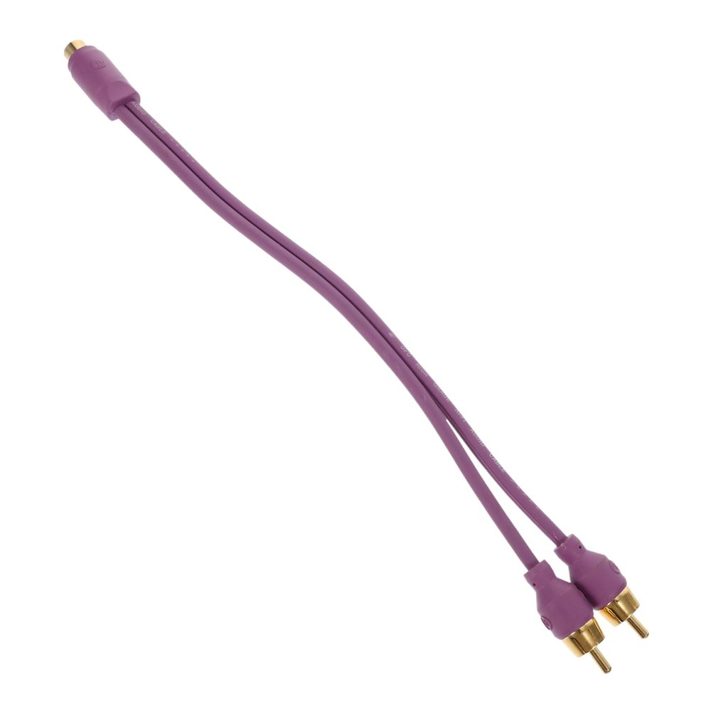 Mobestech Audio Speaker Splitter Cable Female to Male Car Speaker Wire for Amplifier Connection Efficiently Connect Multiple Audio Devices