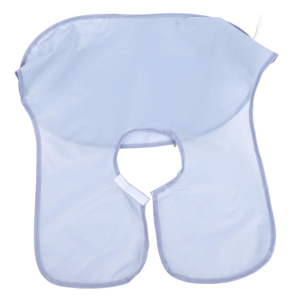 Healeved 1pc Beard Trimming Apron Shaving Bib for Easy Cleanup Multi-purpose Beard Collecting Tool for Home Use Silver Gray