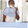 Healeved 1pc Beard Trimming Apron Shaving Bib for Easy Cleanup Multi-purpose Beard Collecting Tool for Home Use Silver Gray view 2
