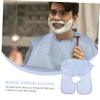 Healeved 1pc Beard Trimming Apron Shaving Bib for Easy Cleanup Multi-purpose Beard Collecting Tool for Home Use Silver Gray view 4