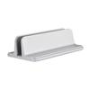 ARTIBETTER Aluminum Alloy Vertical Laptop Stand Ergonomic Desktop Holder for Durable and Lightweight Design with Curved Surface Silver Finish view 1