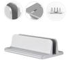 ARTIBETTER Aluminum Alloy Vertical Laptop Stand Ergonomic Desktop Holder for Durable and Lightweight Design with Curved Surface Silver Finish view 4