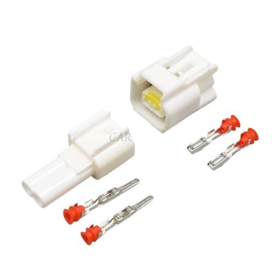 1 Set Black Snowy 2 Pin Way Male Female High Voltage Ignition Coil p/Lug Connector FW-C-2M-B FW-C-2F-B(Male Female White)