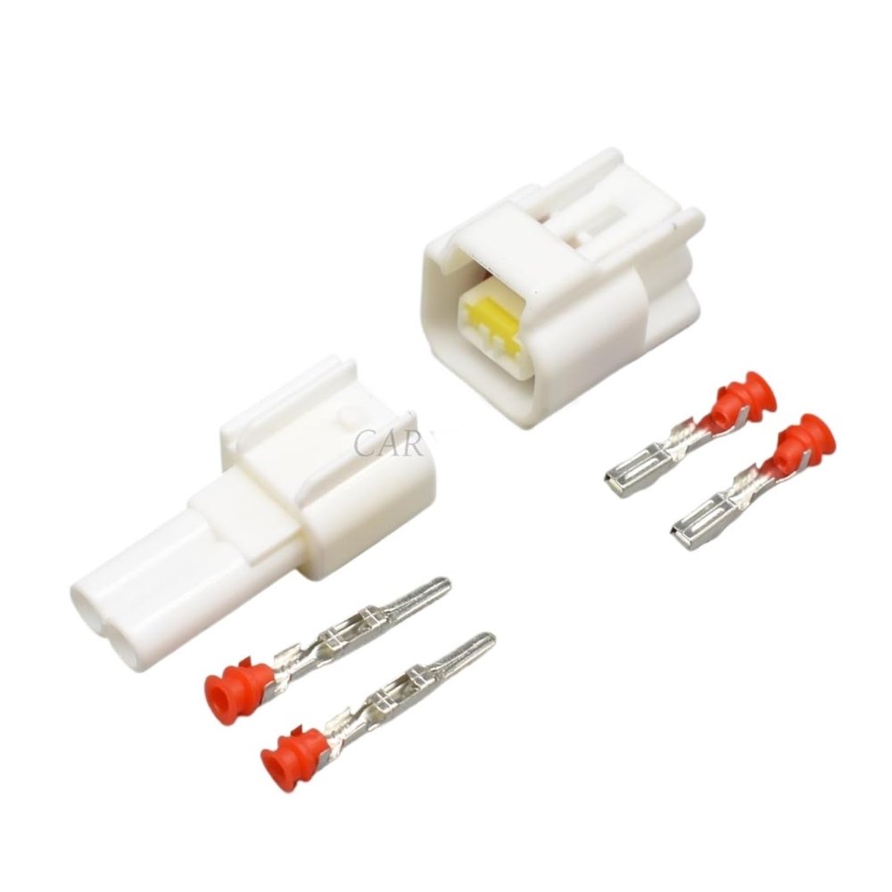 1 Set Black Snowy 2 Pin Way Male Female High Voltage Ignition Coil p/Lug Connector FW-C-2M-B FW-C-2F-B(Male Female White)
