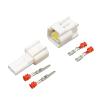 1 Set Black Snowy 2 Pin Way Male Female High Voltage Ignition Coil p/Lug Connector FW-C-2M-B FW-C-2F-B(Male Female White) view 1